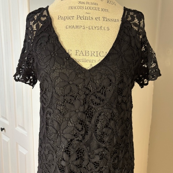 BB Dakota Women’s Black Lace Mini Dress Size L - Picture 3 of 15
